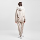 Костюм женский (толстовка и брюки) MIST, р. 52-54, бежевый - фото 800619218