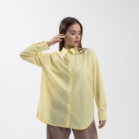 Рубашка базовая SL, оверсайз 50-52, лимонный