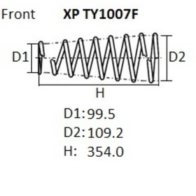 Пружина подвески NHK(F) TOYOTA FJ CRUISER GSJ15 RH (06-) 7658189