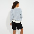 Джемпер женский MINAKU цвет джинс/белый, размер 44 - фото 17571