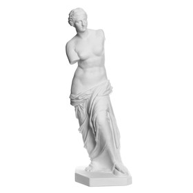 Gypsum figure, statue of Venus Milos, 27.5 x 27.5 x 74 cm