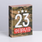 Коробка для сладостей «23 февраля», 20 × 15 × 5 см 7360611
