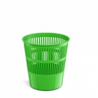 Корзина для бумаг и мусора ErichKrause Neon Solid, 9 литров, пластик, сетчатая, зеленый неон - фото 4363968