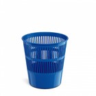 Корзина для бумаг и мусора ErichKrause Vivid, 9 литров, пластик, сетчатая, синяя - фото 6833376