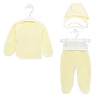 Комплект для новорождённых, цвет жёлтый, рост 68 см - фото 6833461