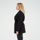 Пиджак женский с поясом MIST plus-size, р.54, черный - фото 800622251