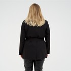 Пиджак женский с поясом MIST plus-size, р.54, черный - фото 800622252