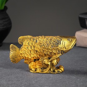 Фигура "Рыба на деньгах" старое золото, 8х15х5см в Донецке