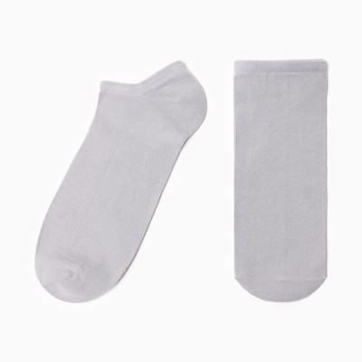 Носки мужские укороченные MINAKU, цвет светло-серый меланж, размер 41-43 (27 см)