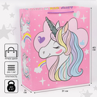 Пакет подарочный "LOVE", Единорог. Минни Маус, 40х49х19 см 7153478