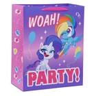 Пакет подарочный "Party", My Little Pony, 31х40х11,5 см 7153521 - фото 745400