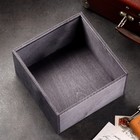 Ящик деревянный "С днем защитника отечества" 20х20х10 см черный 7625251