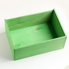 Коробка деревянная "8 Марта" 20х30х12 см зеленый 7625257