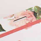 Коробка деревянная "С 8 Марта!" 20х30х12 см красный 7625258