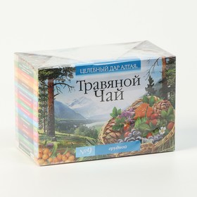Травяной чай Целебный дар Алтая № 9 грудной, 20 фильтр пакетов по 1.5 г