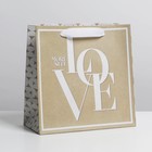 Пакет крафтовый квадратный «Moreself», 22 × 22 × 11 см 7183918