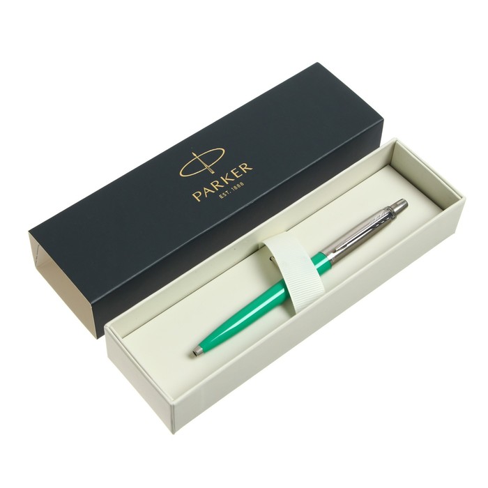 Ручка шариковая Parker Jotter Original K60, корпус зеленый, перо M, чернила синие, подарочная коробка.