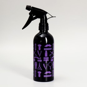 Распылитель парикмахерский, 500 мл, цвет чёрный/фиолетовый