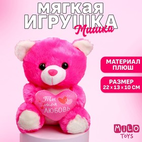 Мягкая игрушка «Ты моя любовь», 21 см., МИКС 7186861