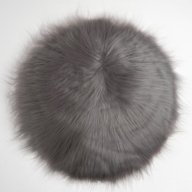 Чехол на подушку Этель "Будуар" серый, d 40 см, 100% п/э