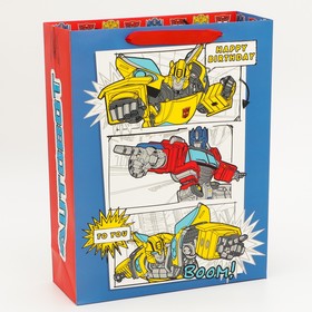 Пакет подарочный "Transformers. AUTOBOTS", Трансформеры, 31х40х11,5 см