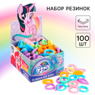Резинки для волос "Искорка", 100 шт, My Little Pony - фото 1741536