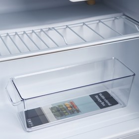 Органайзер для холодильника с крышкой 30х10х10 см, цвет прозрачный