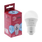 Лампа светодиодная ЭРА RED LINE ECO LED, E27, 6 Вт, 4000 К, 480 Лм, шар, нейтральный белый 7654810 - фото 6836425