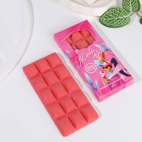 A bomb for a bath in the form of chocolate tiles 