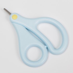 Manicure scissors for children, blue color. 