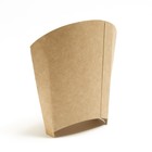 Упаковка для картофеля фри , крафтовая, L, 15 х 8 х 5 см 7643033