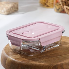 Контейнер двухсекционный с крышкой CooknFreeze,  200мл/300мл    17,5х13,5х6 см, цвет микс