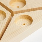 Подсвечник "Треугольники" Без покрытия набор 3 шт 20х5,5х2 см - фото 800686491