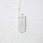 Гирлянда «Мишура» 1 м роса, IP 20, серебристая нить, 22 LED, 8 слоёв, d=3 см, свечение белое, CR2032х2 6031447