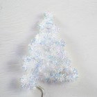 Гирлянда «Мишура» 1 м роса, IP20, перламутровая нить, 22 LED, 8 слоёв, d=3 см, свечение белое, CR2032х2 6031451