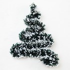 Гирлянда «Мишура» 1 м роса, IP20, зелёно-белая нить, 22 LED, 6 слоёв, d=5 см, свечение белое, CR2032х2 6031459