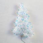 Гирлянда «Мишура» 1 м роса, IP20, перламутровая нить, 22 LED, 6 слоёв, d=5 см, свечение мульти, CR2032х2 6031464