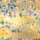 Гирлянда «Мишура» 1 м роса, IP20, перламутровая нить, 22 LED, 6 слоёв, d=5 см, свечение тёплое белое, CR2032х2 6031465