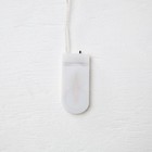 Гирлянда «Мишура» 1 м роса, IP20, серебристая нить, 22 LED, 6 слоёв, d=7 см, свечение белое, CR2032х2 6031476