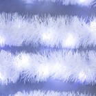 Гирлянда «Мишура» 1 м роса, IP20, белая нить, 22 LED, 6 слоёв, d=7 см, свечение белое, CR2032х2 6031478