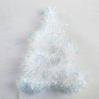 Гирлянда «Мишура» 1 м роса, IP20, перламутровая нить, 22 LED, 6 слоёв, d=7 см, свечение белое, CR2032х2 6031481