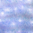 Гирлянда «Мишура» 1 м роса, IP20, перламутровая нить, 22 LED, 6 слоёв, d=7 см, свечение белое, CR2032х2 6031481