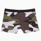 Трусы мужские боксеры с принтом, цвет хаки, размер 46 - фото 802539605