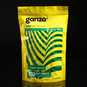 Презервативы Ganzo Ultra Thin ультра тонкие, 100 шт.