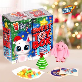 Игрушка-сюрприз Sweet toy box, конфеты, новогодний зайка, уценка в Донецке