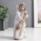 Сувенир керамика "Ангел с контрабасом" цветной 16х6,5х6,5 см - фото 4445441