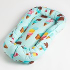 Матрасик-топпер "Крошка Я" Радость сладкоежки, 60х90 см, 100% хлопок - фото 108086237