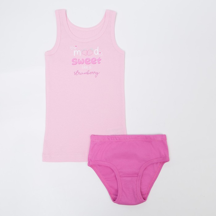Комплект (майка,трусы) для девочки К1499-7265, цвет св.розовый, рост 116 см (60) - фото 4503483