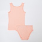 Комплект (майка+трусы) для девочки К2590, цвет св.бежевый, рост 80 см (48) - фото 107796035