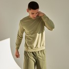 Джемпер (свитшот) мужской MINAKU: Casual collection MAN цвет хаки, р-р 54 - фото 800734965